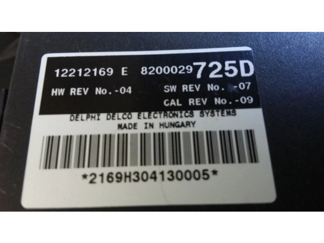 Блок комфорта 8200029725D, 12212169E   Renault Espace -  Grand espace IV   
