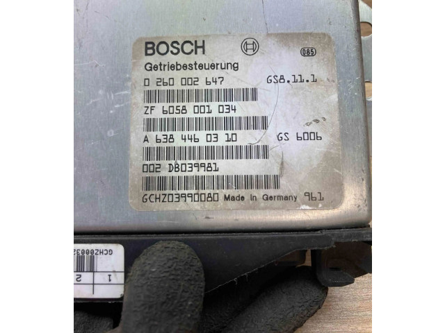 Блок управления коробкой передач A6384460310, 0260002647   Mercedes-Benz Vito Viano W638
