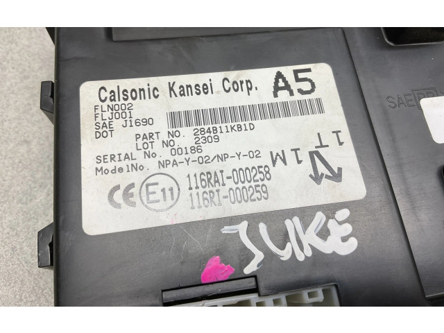 Блок комфорта 284B11KB1D   Nissan Juke I F15   