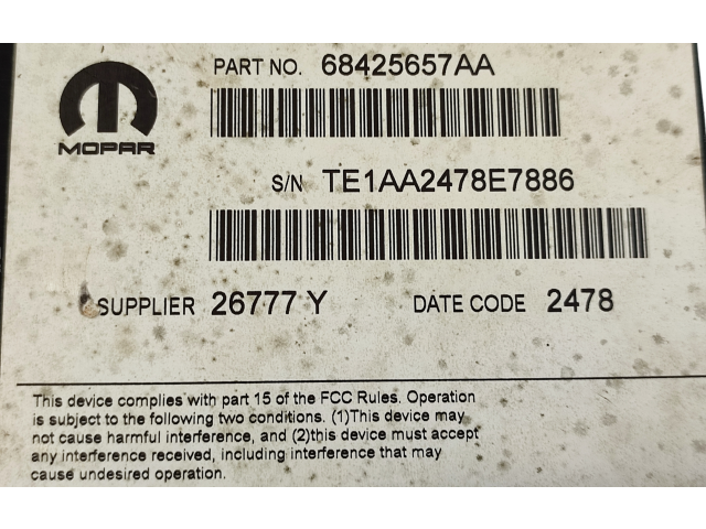 Звукоусилитель 68425657AA, 68425657   Dodge Charger