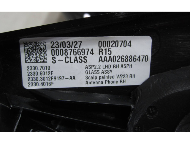 Zpětné zrcátko  Mercedes-Benz S W223 2020  A2238104203, A0998107801  