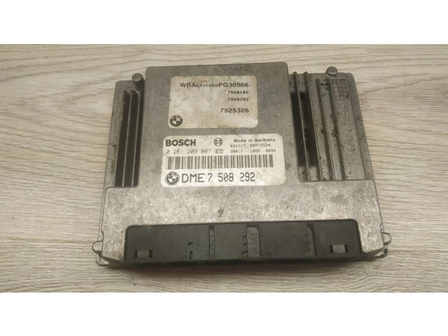 Řídící jednotka 0261209007, 7508292   BMW 3 E46 1999