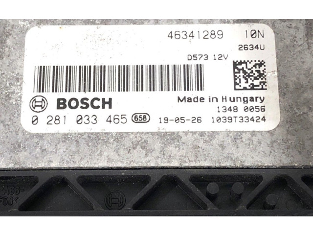 Блок управления двигателем ECU 463412890281033465   Fiat Doblo