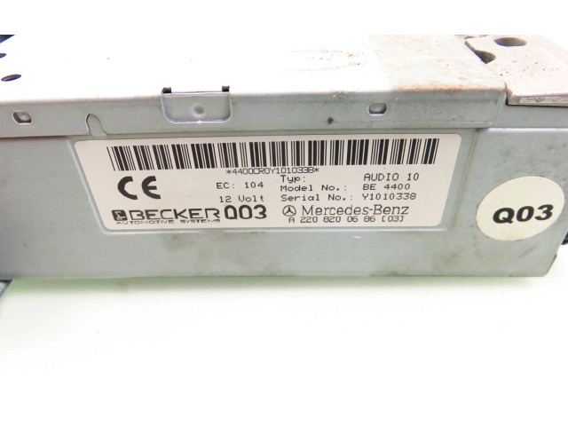 Турбина Радио/ проигрыватель CD/DVD / навигация Mercedes-Benz S W220  A2208200686, A2208200686   для двигателя M 112.944      