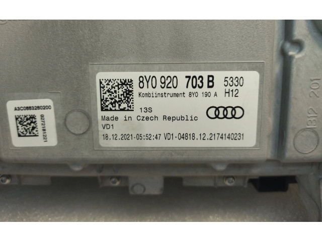 Přístrojová deska  Audi A3 8Y 2020 8Y0920703B  