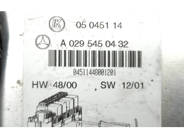   Pojistková skříňka A0295450432, 05045114   Mercede-Benz S W220 2001