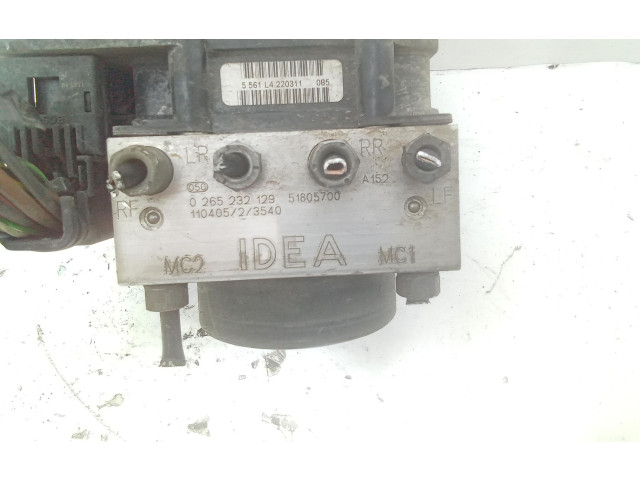 Блок управления АБС 0265232129, 0265232129   Fiat Idea