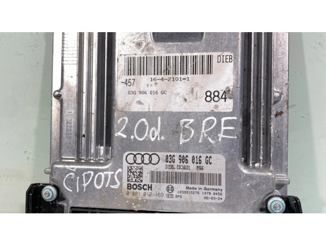 Блок управления двигателя 03g906016gc, 0281012169   Audi A6 S6 C6 4F