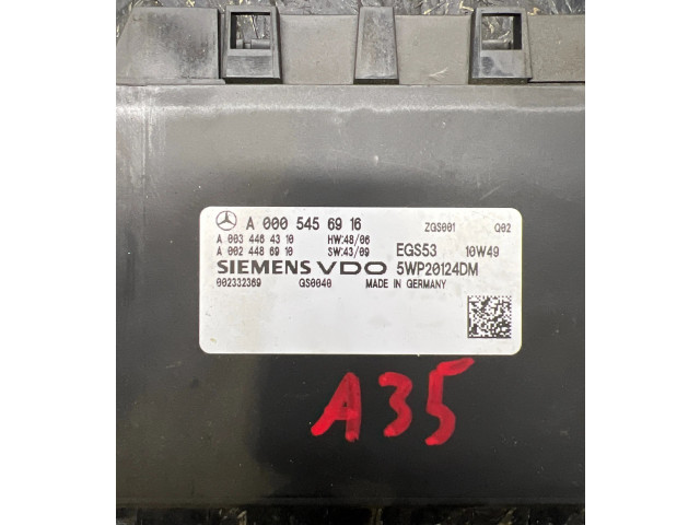 Блок управления коробкой передач A0005456916, A0024486910   Mercedes-Benz E AMG W212