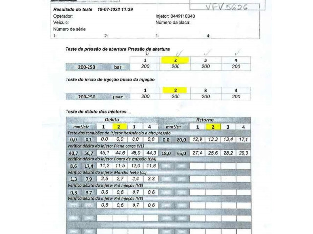 Vstřikovač 1980S5, 445110340   Citroen Berlingo  pro naftový motor 1.6  