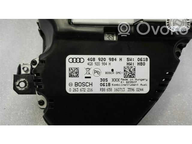 Přístrojová deska  Audi A6 S6 C7 4G 2013 4G8920984H  