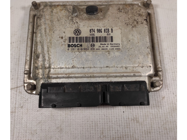 Блок управления двигателем Блок управления 074906018B, 0281010084   Volkswagen Transporter - Caravelle T4