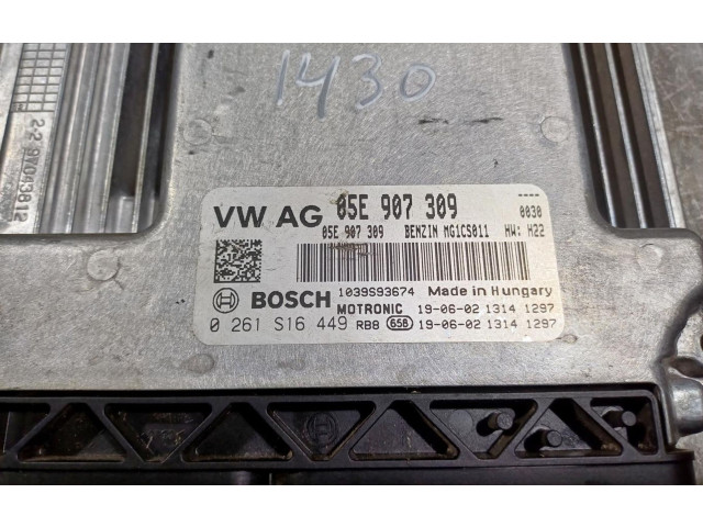 Блок управления двигателем Блок управления 05E907309   Volkswagen Tiguan