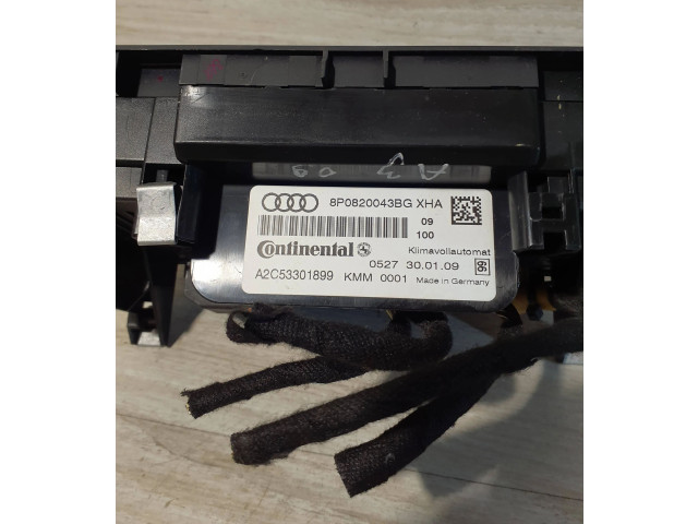 Блок управления климат-контролем 8P0820043BG, A2C53301899   Audi A3 S3 A3 Sportback 8P