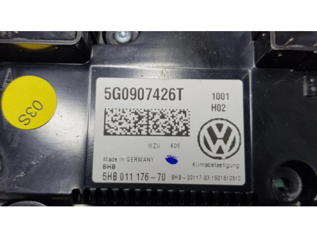 Блок управления климат-контролем 5G0907426T   Volkswagen PASSAT B8