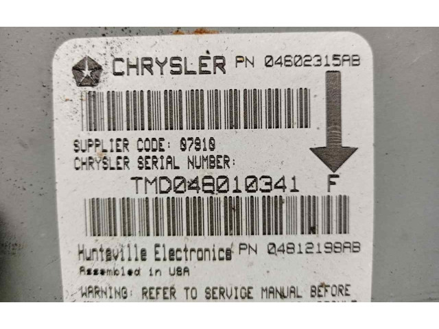 Блок подушек безопасности 04812198AB, TMD048010341F   Chrysler Stratus