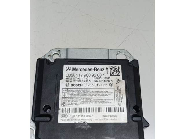 Блок подушек безопасности A1179009200, A1179011700   Mercedes-Benz CLA C117 X117 W117