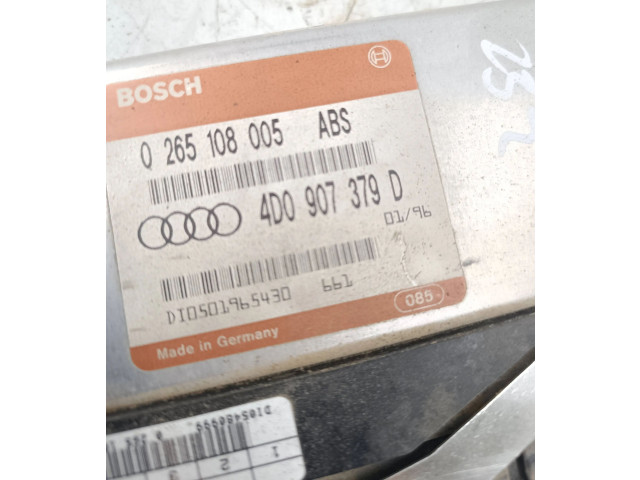 Блок управления АБС 4D0907379D, 0265108005   Audi A4 S4 B5 8D