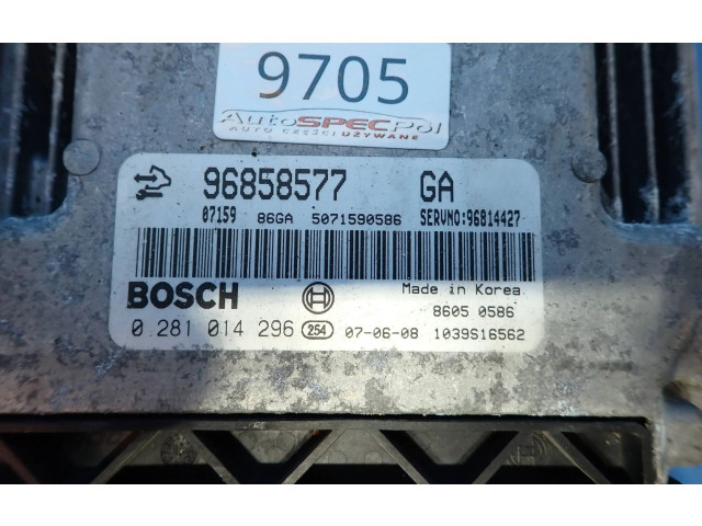 Řídící jednotka 96858577, 0281014296   Chevrolet Captiva 2008