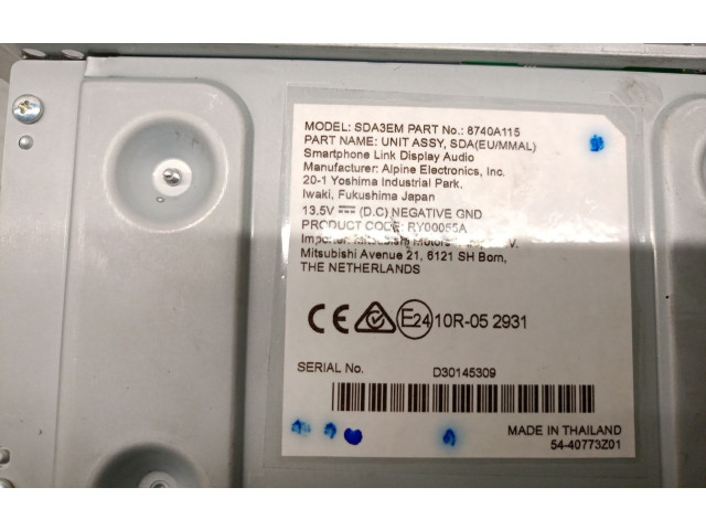 Дисплей    8740A115, 8740A115   Mitsubishi Mirage VI G4 Attrage