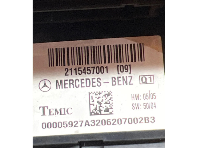   Pojistková skříňka 2115457001, 00005927A32   Mercedes-Benz CLS C219 2007