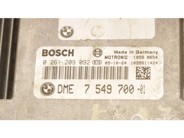 Řídící jednotka 7549700, 0261209092   BMW 7 E65 E66 2005