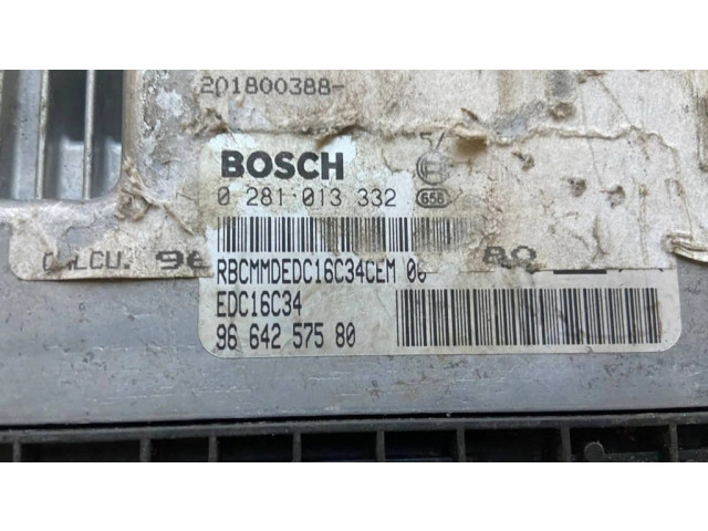 Řídící jednotka 9664257580, EDC16C34   Citroen C4 I 2005