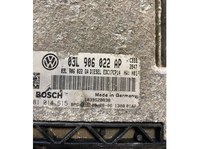 Řídící jednotka 03L906022AP, 03L906022GA   Skoda Superb B6 (3T) 2008