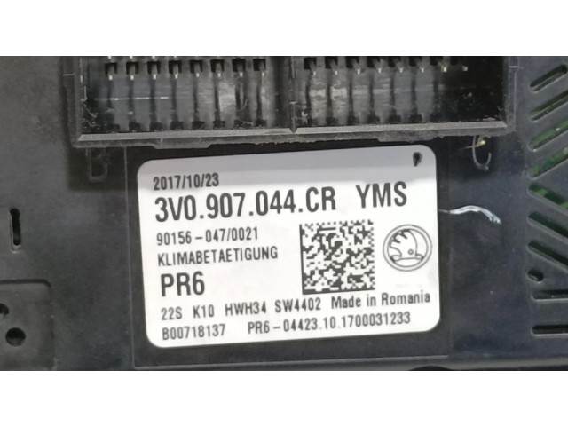 Блок управления климат-контролем 3V0907044CR, 901560470021   Skoda Superb B6 (3T)