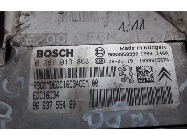 Řídící jednotka 0281013868   Peugeot 207 2007