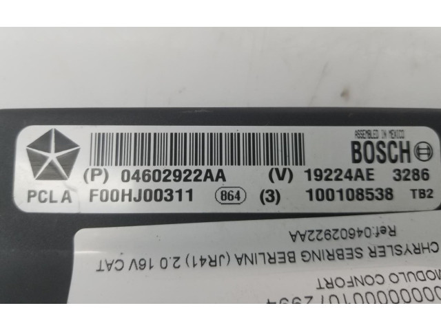 Блок комфорта 04602922AA   Chrysler Sebring (ST-22 - JR)   