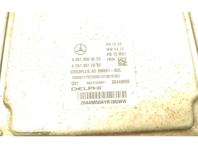 Řídící jednotka A6519000603, 28449850   Mercedes-Benz E AMG W212 2012