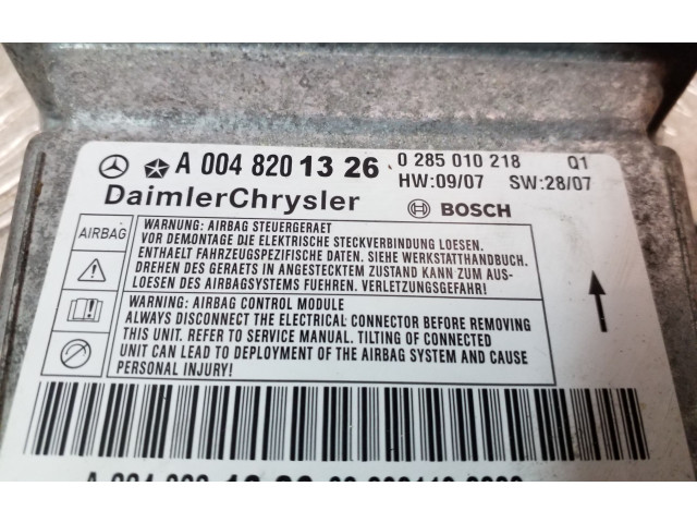 Блок подушек безопасности A0048201326, 0285010218   Mercedes-Benz S W221