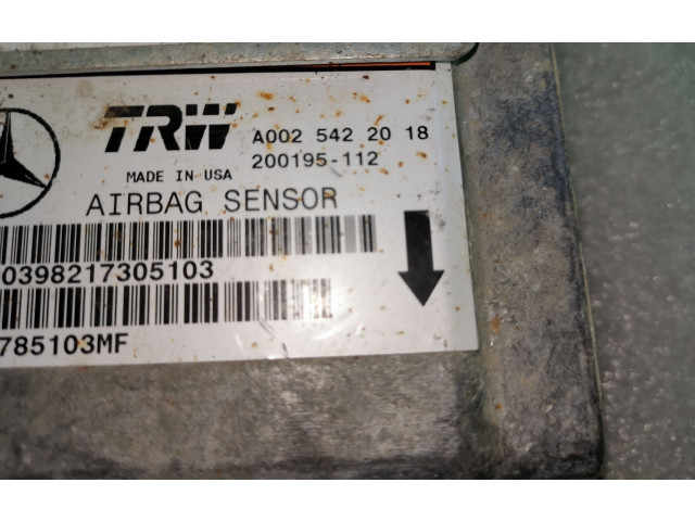Блок подушек безопасности A0025422018   Mercedes-Benz ML W163