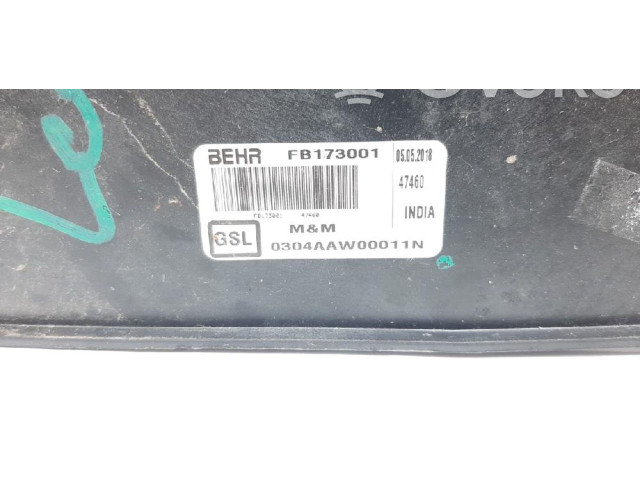 Вентилятор радиатора     0304AAW00011N    Mahindra KUV100 