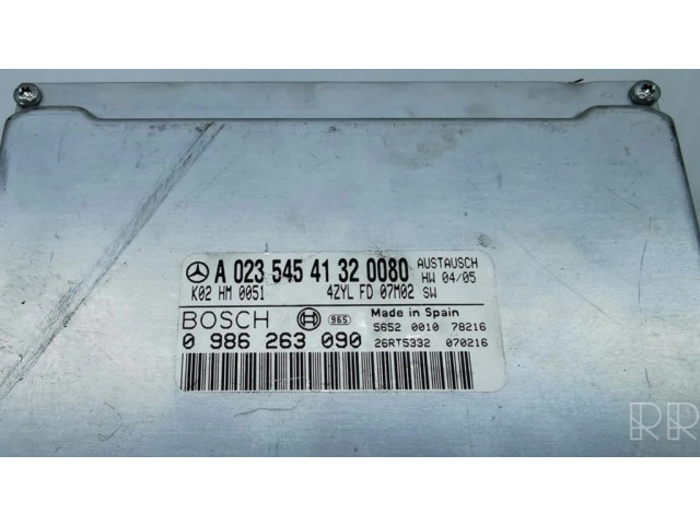 Блок управления двигателя A0235454132, 0986263090   Mercedes-Benz SLK R170