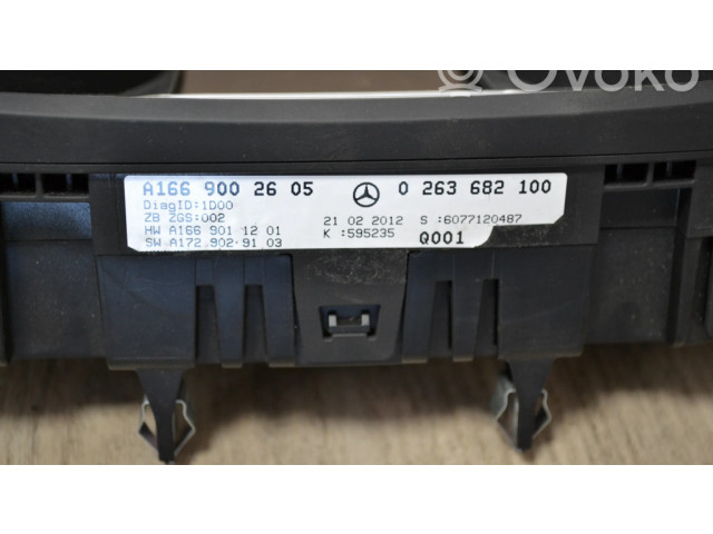 Панель приборов A1669002605   Mercedes-Benz GL X166       