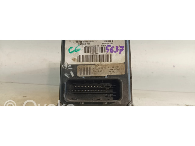 Jednotka ABS 15871903, S118676002C   Citroen C6 2006