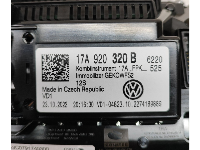 Přístrojová deska  Volkswagen T-Roc 2023 17A920320B, A3C0791740300  