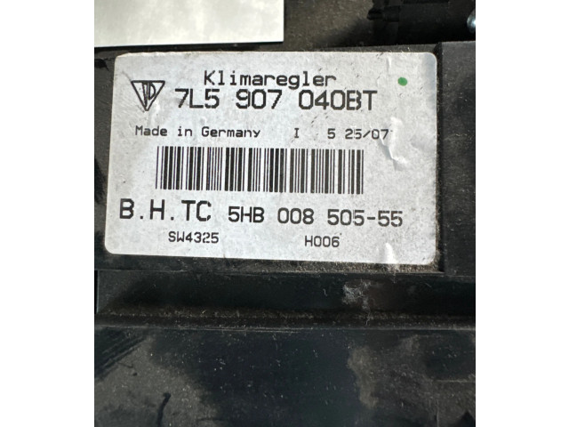 Блок управления климат-контролем 7L5907040BT, 5HB00850555   Porsche Cayenne (9PA)
