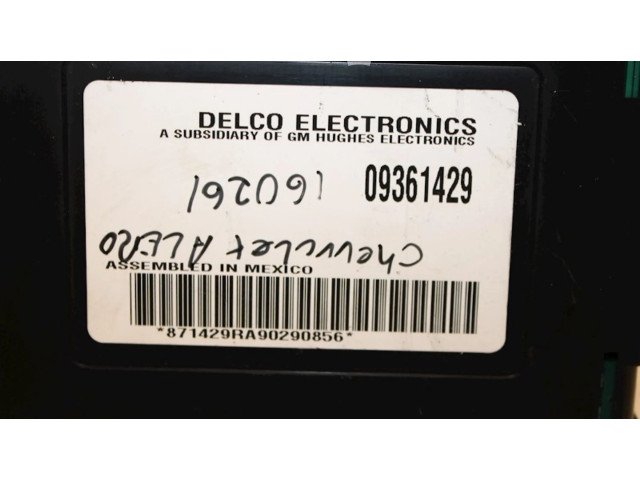 Блок управления 09361429, 09361429   Chevrolet Alero