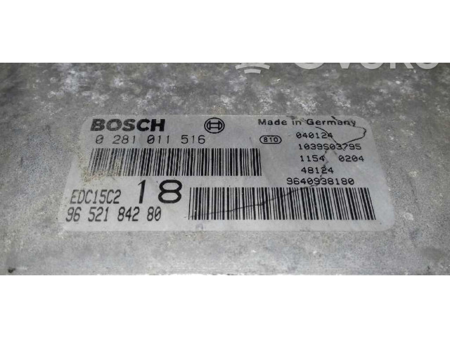 Řídící jednotka 9640938180, 0281011516   Peugeot 607 2004