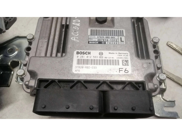 Řídící jednotka 0281012583, 37820RBDE93   Honda Accord 2007
