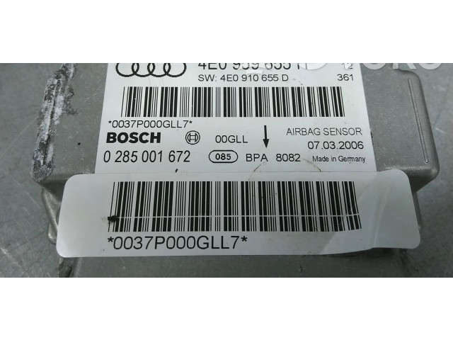 Блок подушек безопасности 4E0959655H   Audi A8 S8 D3 4E