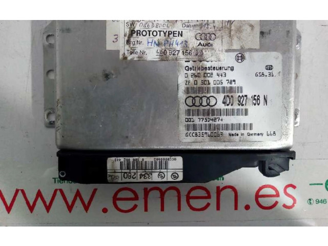 Блок управления коробкой передач 4D0927156N, 4D0927156N   Audi A8 S8 D2 4D