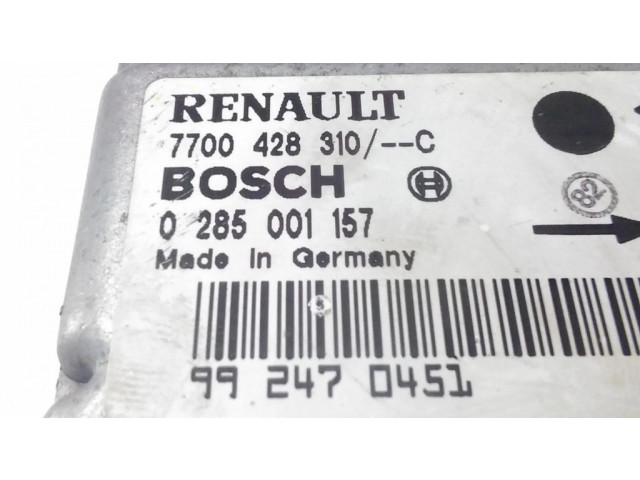 Блок подушек безопасности 7700428310C, 0285001157   Renault Clio II