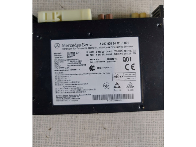 Блок управления A2479009412   Mercedes-Benz CLA C117 X117 W117