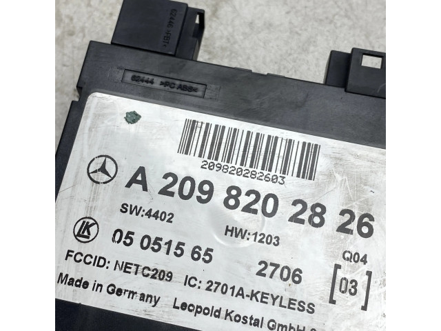 Блок управления A2098202826   Mercedes-Benz CLK AMG A209 C209