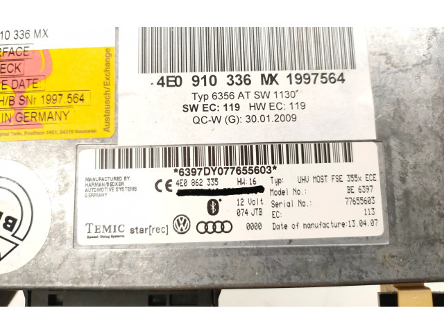 Řídící jednotka 4E0910336   Audi A6 Allroad C6 2007