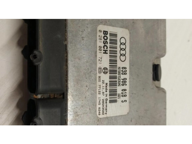 Řídící jednotka 038906018S, 0281001721   Audi A4 S4 B5 8D 1998